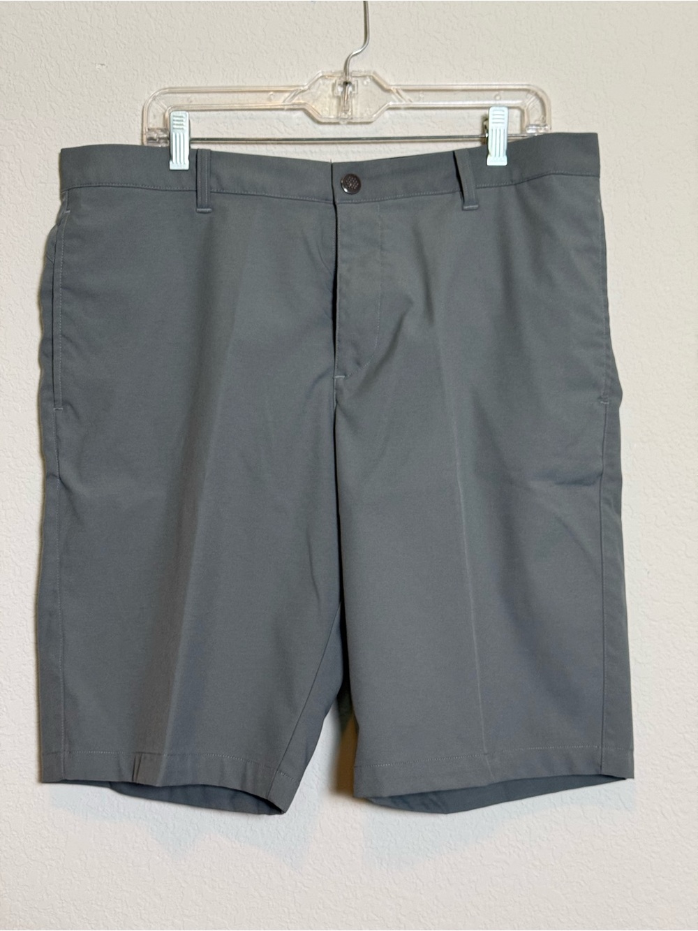 Puma Men's Charcoal Flat-Front Performance Shorts